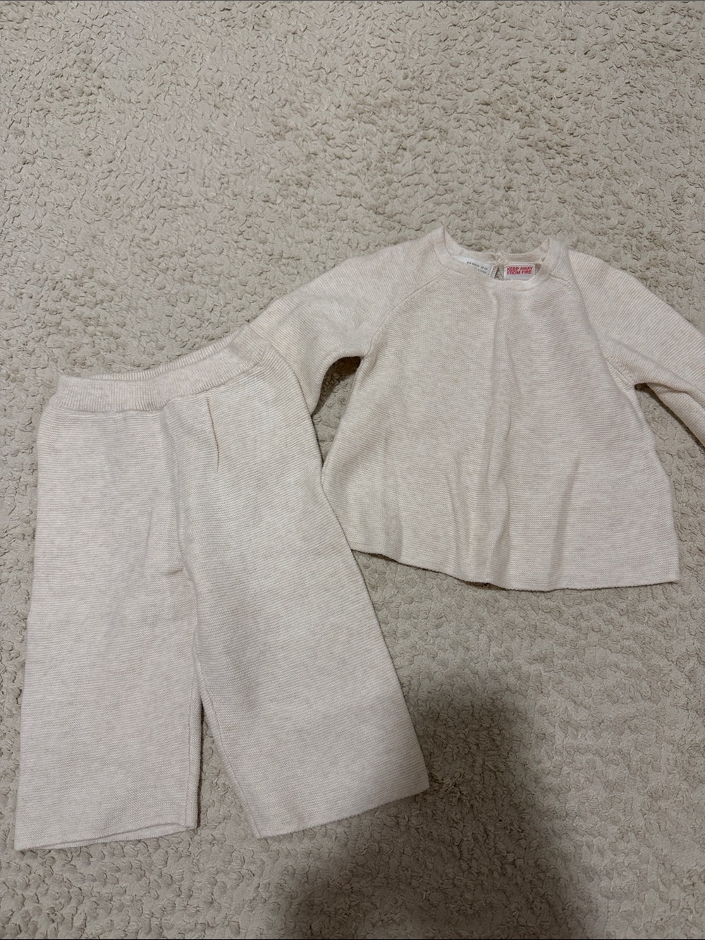 ZARA neutral set baby girl 6-9m